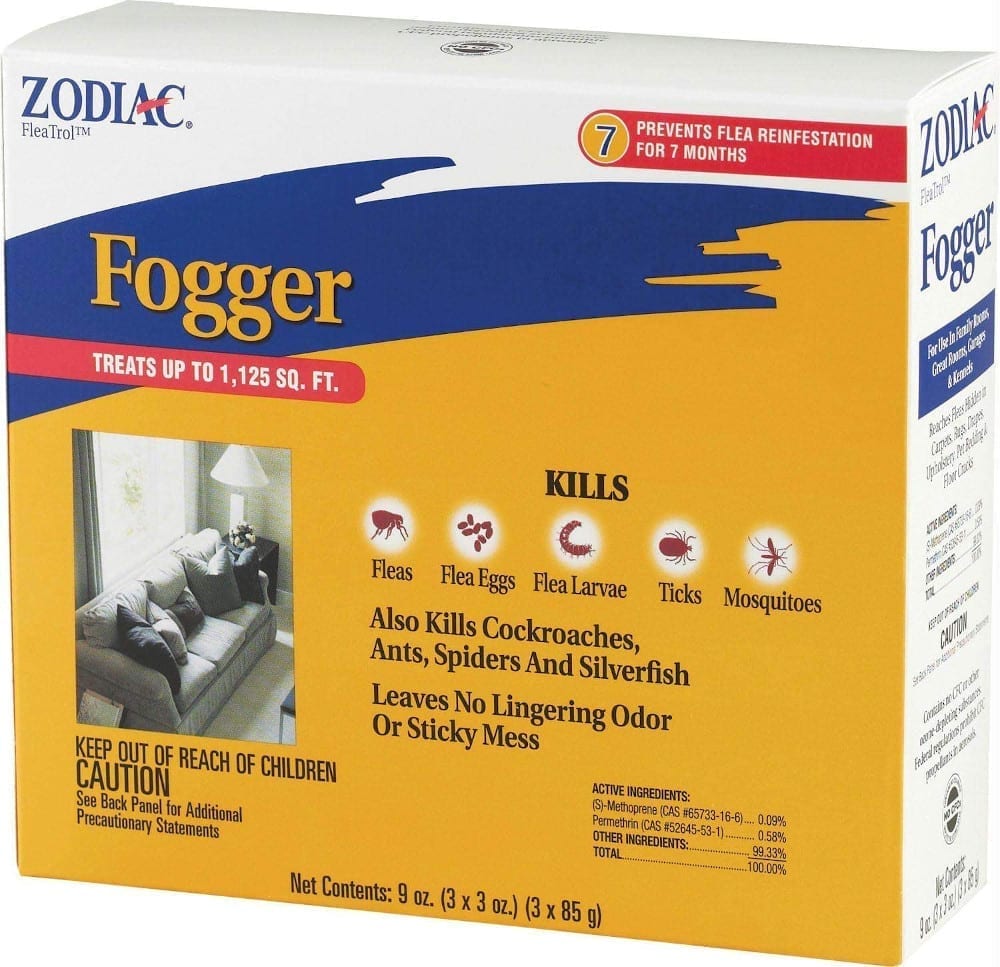 Zodiac Flea Fogger (3 X 3 oz cans) 1,125 sq ft Tyrone Milling Inc.